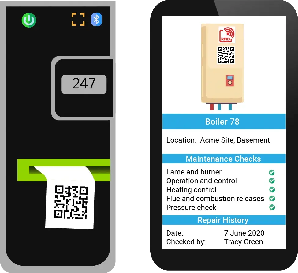 Print your own QR Codes for Assets and Equipment On-the Go