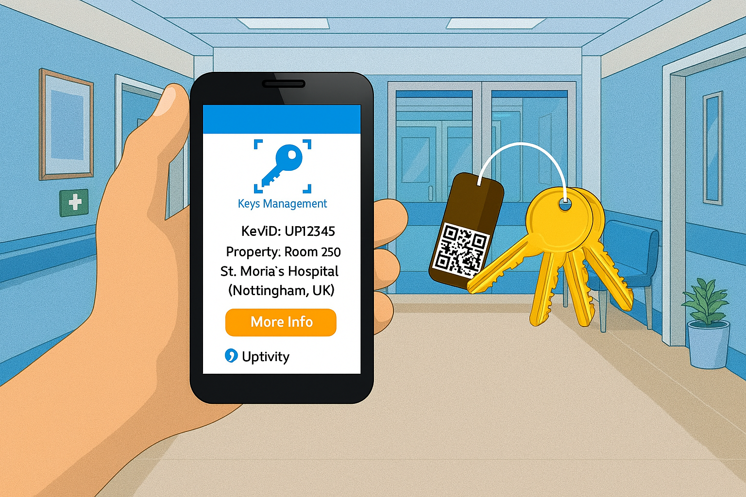 check-ins and outs using our key tracking system