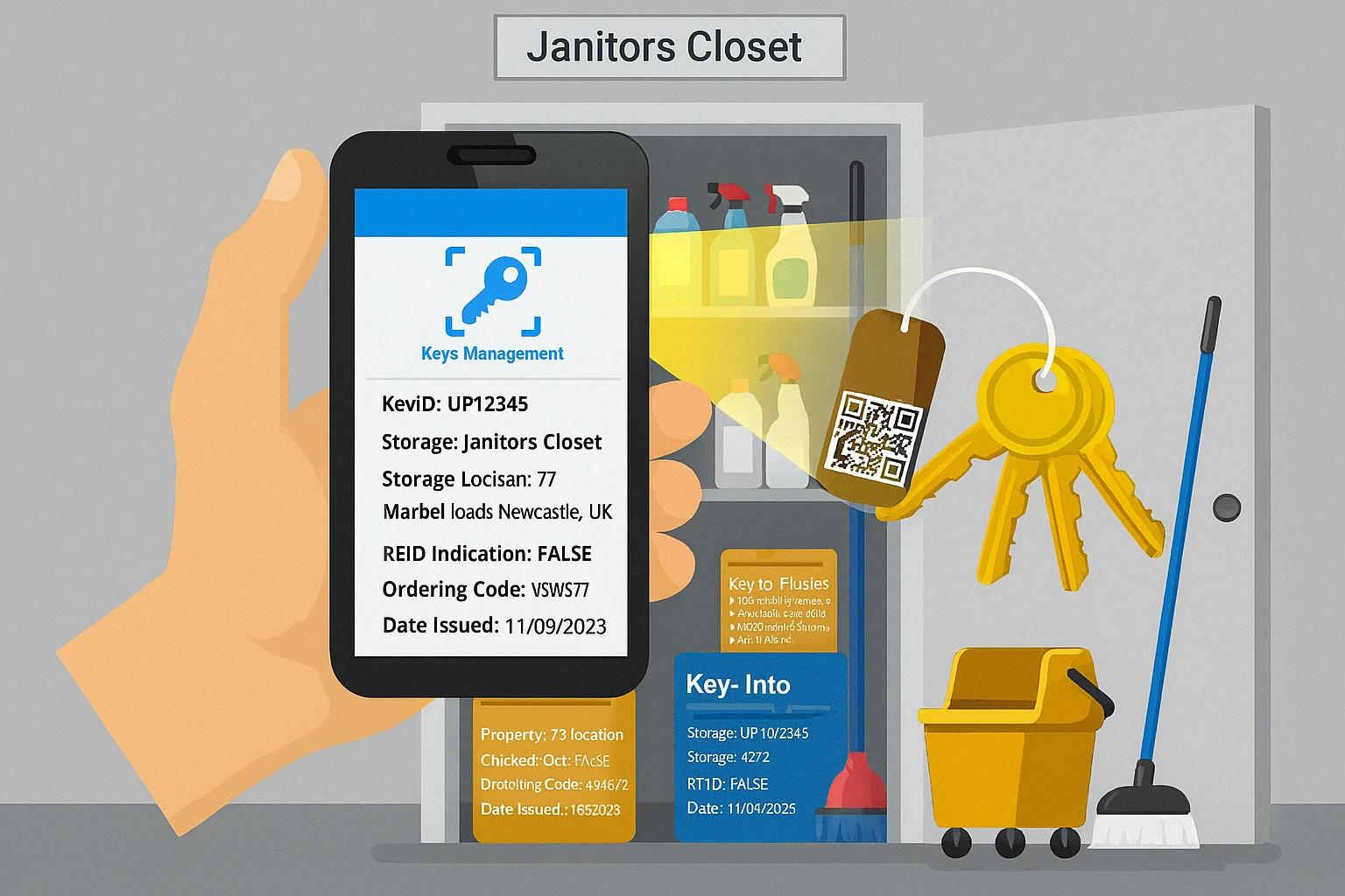 check-ins and outs using our key tracking system