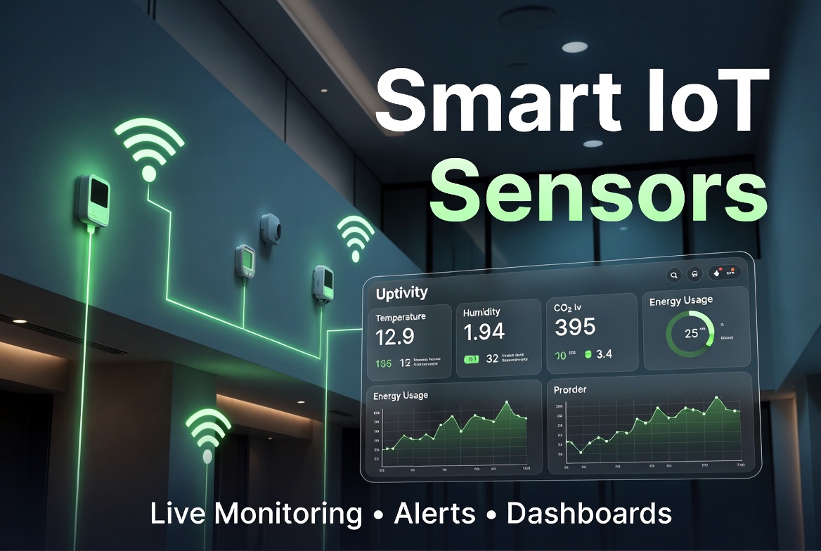 Smart IoT Sensors - Live Building Monitoring, Alerts & Dashboards